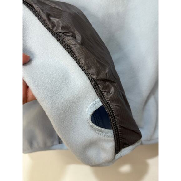 Free People Go The Distance Fleece Jacket Powder Blue Grey Size Small NWT Active - Picture 15 of 16